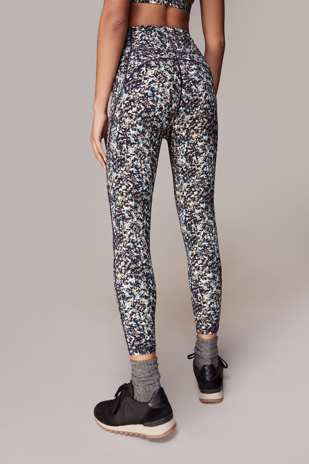 Navy Speckled Sports Legging